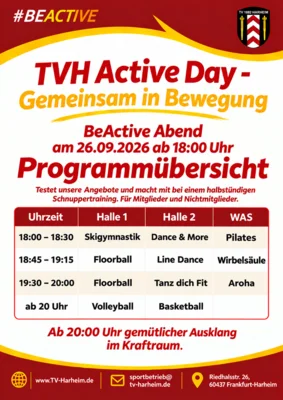 26.9.2026: TVH-Active-Day - Programm
