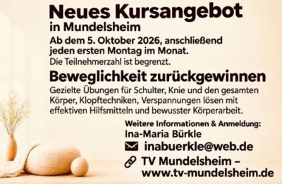 Neuer Kurs - Beweglichkeit zurückgewinnen