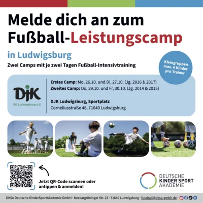 Fußball-Leistungscamp bei der DJK (Bild vergr&ouml;&szlig;ern)