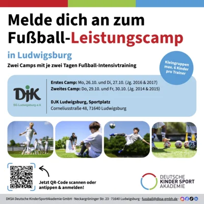 Fußball-Leistungsgcamp bei der DJK (Bild vergr&ouml;&szlig;ern)