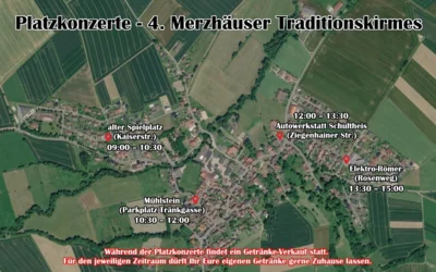Platzkonzerte bei der 4. Merzhäuser Traditionskirmes