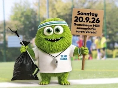 Vorschaubild zur Meldung: CleanUp-Aktion am Sonntag auf dem Sportgelände des TSV Kirchdorf ...