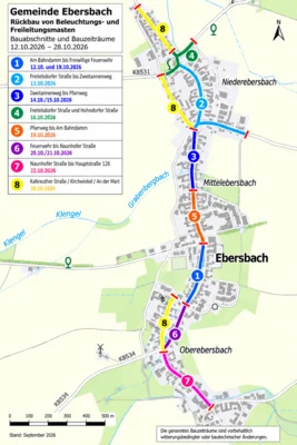 Rückbau von Beleuchtungs- und Freileitungsmasten (Bild vergr&ouml;&szlig;ern)