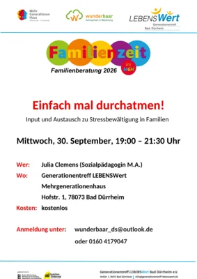 „Einfach mal durchatmen“