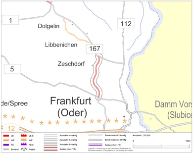 Ortsumgehung Frankfurt (Oder): Baustraße für neue B 112 wird eingerichtet (Bild vergr&ouml;&szlig;ern)