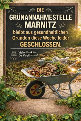 Meldung: Grünannahmestelle Marnitz diese Woche geschlossen