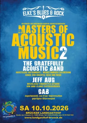 Meldung: Masters of Acoustic Music Brück #2 im Brücker Landgasthof