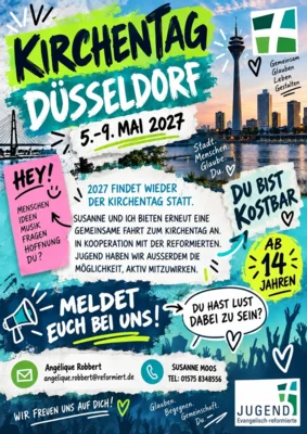 Plakat Kirchentag Düsseldorf 2027 (Bild vergr&ouml;&szlig;ern)