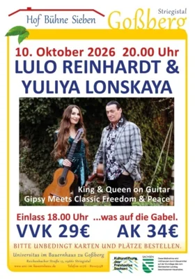 Lulo Reinhardt & Yuliya Lonskaya auf der Hof Bühne Sieben (Bild vergr&ouml;&szlig;ern)