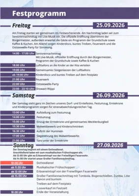 Dorf und Erntefest (Bild vergr&ouml;&szlig;ern)