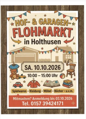 Hof- Und Garagen- Flohmarkt in Holthusen (Bild vergr&ouml;&szlig;ern)