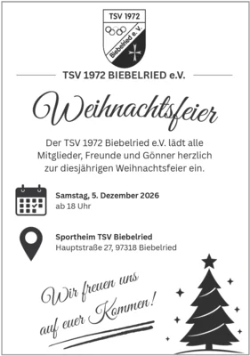 TSV 1972 BIEBELRIED e.V. Weihnachtsfeier (Bild vergr&ouml;&szlig;ern)