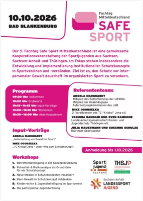 Jetzt zum Safe Sport Workshop anmelden
