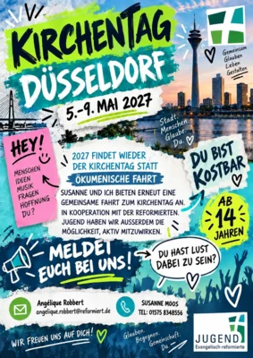 Plakat Kirchentag Düsseldorf 2027 (Bild vergr&ouml;&szlig;ern)