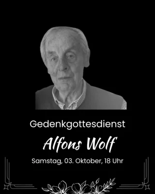 Gottesdienst zum Gedenken an Alfons Wolf (Bild vergr&ouml;&szlig;ern)