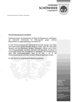 Verschmutzung durch Hundekot (Bild vergr&ouml;&szlig;ern)