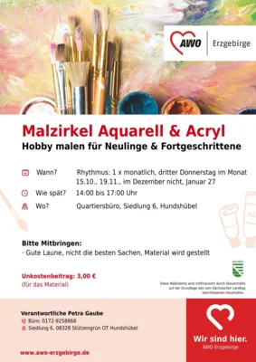 Malzirkel Aquarell & Acryl (Bild vergr&ouml;&szlig;ern)