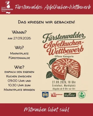 Wer bäckt den besten Apfelkuchen der Stadt? (Bild vergr&ouml;&szlig;ern)