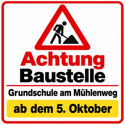 Achtung Baustelle (Bild vergr&ouml;&szlig;ern)