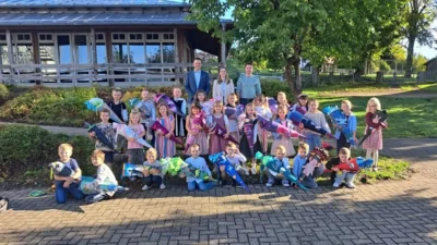 Sonniges Einschulungsfoto