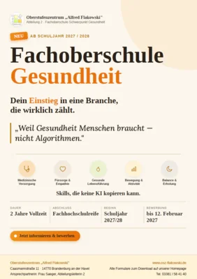 Meldung: Fachoberschule Gesundheit