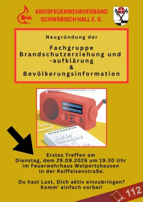 Neugründung Fachgruppe Brandschutzaufklärung