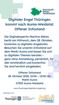 Digitaler Engel Thüringen kommt nach Auma-Thüringen