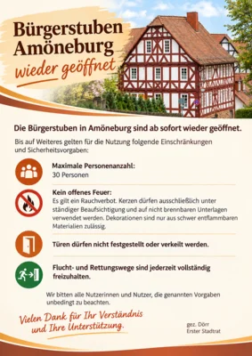 Bürgerstuben Amöneburg wieder geöffnet