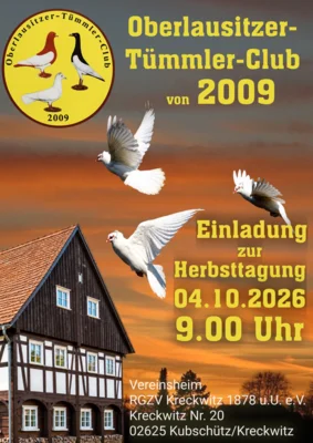 Herbsttagung des Oberlausitzer-Tümmler-Club