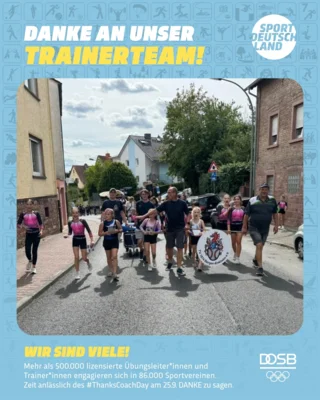 Meldung: Danke an unsere Trainer!