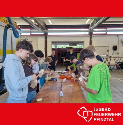 Projekttag der Jugendfeuerwehr Pfinztal, Abteilung Berghausen (Bild vergr&ouml;&szlig;ern)