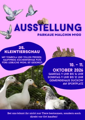 25. Kleintierschau in Duckow