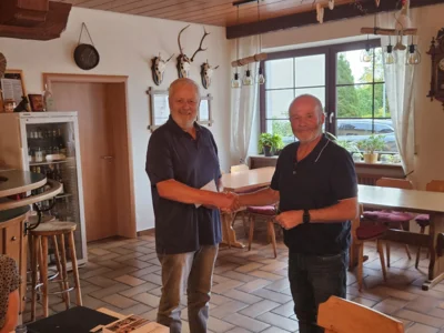 Verabschiedung von Dieter Schäfer im Landgasthof (das Gemeindehaus ist wegen Umbau geschlossen)