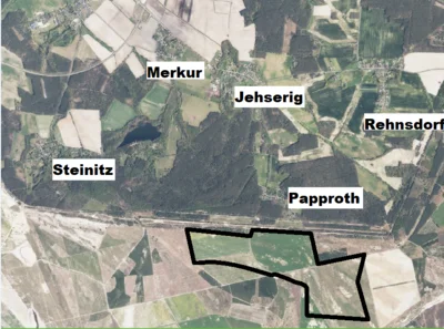 Übersichtskarte Geltungsbereich Plangebiet Bebauungsplan „Energiepark Drebkau“ (Bild vergr&ouml;&szlig;ern)