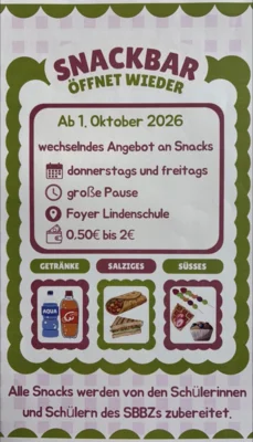 Eröffnung der Snackbar am 1. Oktober (Bild vergr&ouml;&szlig;ern)