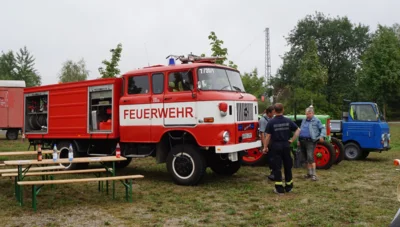 Das Dörrwalder Feuerwehrfahrzeug beim IFA Treffen 2022 (Bild vergr&ouml;&szlig;ern)