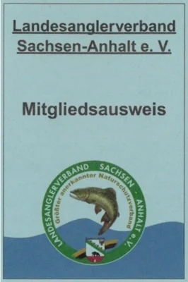 der neue Mitgliedsausweis im Landesanglerverband Sachsen-Anhalt e.V., gültig ab 01. 01. 2027
