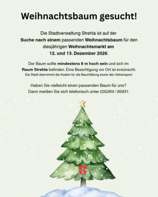 Weihnachtsbaum gesucht!