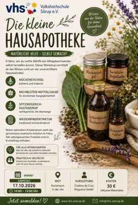 Neue Workshops zur Naturheilkunde!