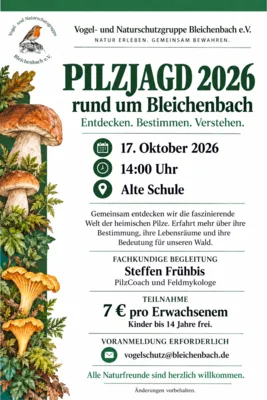 Pilzjagd rund um Bleichenbach (Bild vergr&ouml;&szlig;ern)