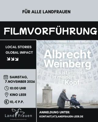 Filmvorführung: „Albrecht Weinberg – Es ist immer in meinem Kopf“