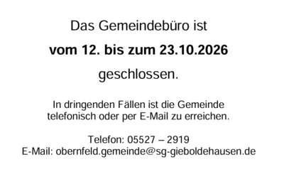 Information Gemeindebüro (Bild vergr&ouml;&szlig;ern)