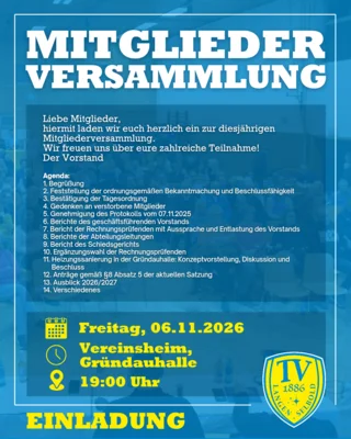 Mitgliederversammlung am 06. November 2026 (Bild vergr&ouml;&szlig;ern)