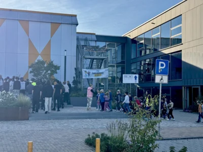 Bild von der Probealarmübung an der KBS