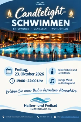 Meldung: Candlelight-Schwimmen im Hallen- und Freibad Immenhausen