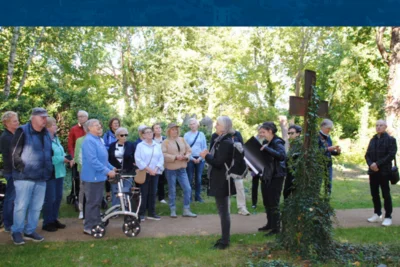 Die Gäste erhalten zum Tag der offenen Tür interessante Einblicke zu den Sanierungsarbeiten im Skulpturenpark. Foto: Stadt Lübbenau/Spreewald (Bild vergr&ouml;&szlig;ern)