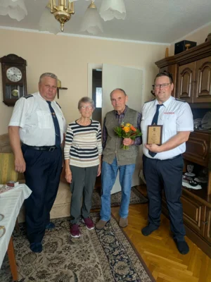 Foto zur Meldung: 70 Jahre Dienst in der Freiwilligen Feuerwehr Abtshagen