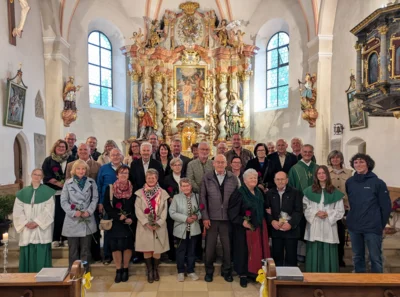 15 Paare feiern Ehejubiläum im Gottesdienst in Moosbach