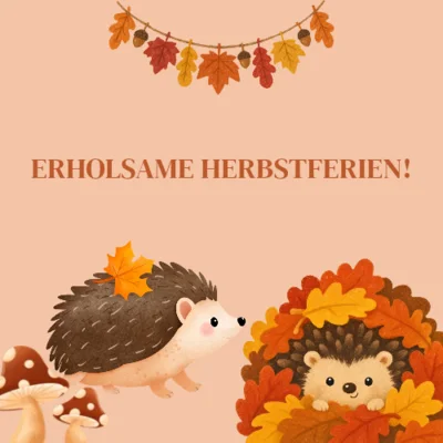 Die Jahn-Schule wünscht erholsame Herbstferien!