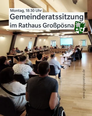 Einladung zur Gemeinderatssitzung am 19. Oktober 2026 in Großpösna